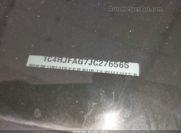 1C4RJFAG7JC276565 2018 JEEP GRAND CHEROKEE White Widok naklejki z numerem VIN