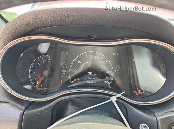 1C4RJFAG8GC344316 2016 JEEP GRAND Red Widok zestawu wskaźników