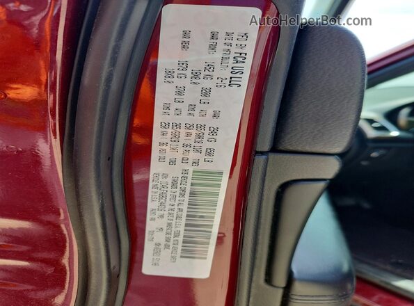 1C4RJFAG8GC344316 2016 JEEP GRAND Red Widok wnętrza 360 stopni