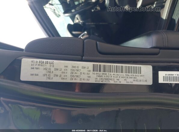 1C4RJFAG8GC448191 2016 JEEP GRAND CHEROKEE Black Vista del compartimento del motor