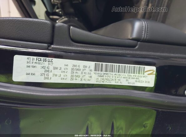 1C4RJFAG8JC124178 2018 JEEP GRAND CHEROKEE Black Вид підкапотного простору