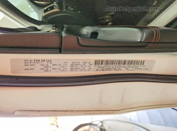 1C4RJFAG9GC401297 2016 JEEP GRAND Белый 