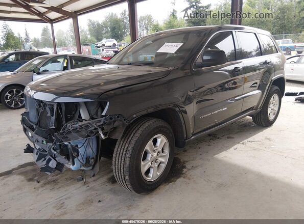 1C4RJFAG9GC444408 2016 JEEP GRAND CHEROKEE Black Առջևի ձախ երեք քառորդ տեսարան