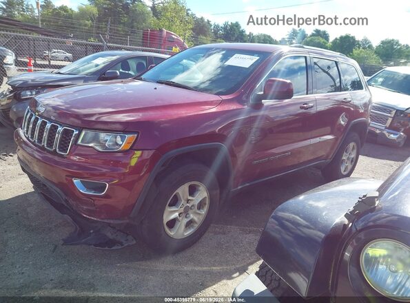1C4RJFAG9HC615563 2017 JEEP GRAND CHEROKEE Maroon Առջևի ձախ երեք քառորդ տեսարան