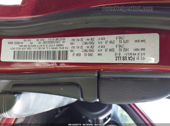 1C4RJFAG9HC615563 2017 JEEP GRAND CHEROKEE Maroon Շարժիչի բաժամունքի տեսք