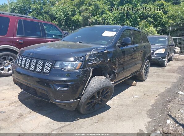 1C4RJFAGXJC123033 2018 JEEP GRAND CHEROKEE Black Առջևի ձախ երեք քառորդ տեսարան