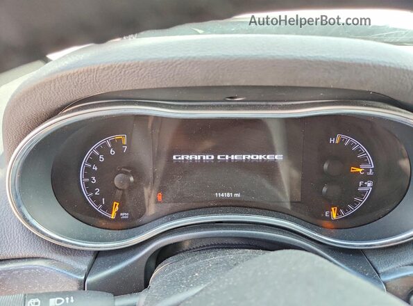 1C4RJFAGXJC343109 2018 JEEP GRAND White Vista del cuadro de instrumentos