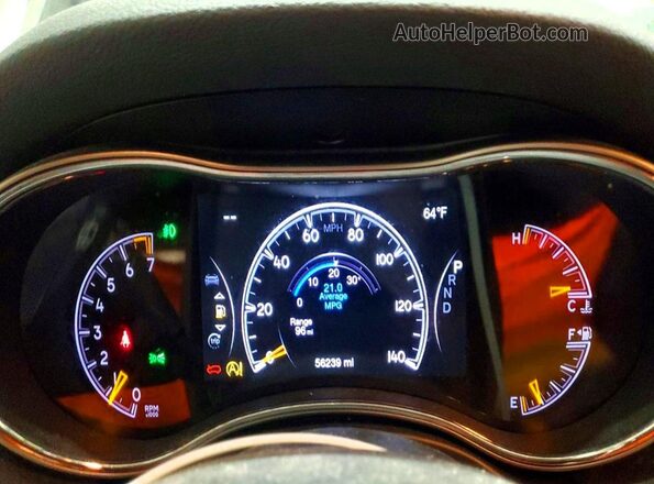 1C4RJFAGXMC504031 2021 JEEP GRAND Black Instrument cluster view