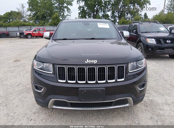 1C4RJFBG0GC412056 2016 JEEP GRAND CHEROKEE Black Widok zestawu wskaźników