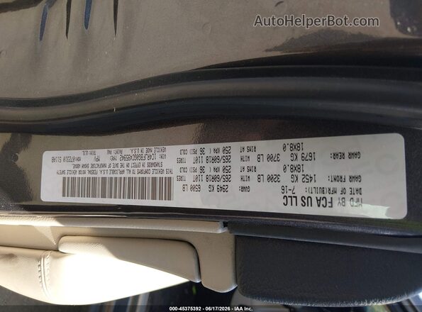 1C4RJFBG0GC495942 2016 JEEP GRAND CHEROKEE Gray Engine compartment view