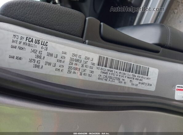 1C4RJFBG0JC379356 2018 JEEP GRAND CHEROKEE Silver Вид підкапотного простору