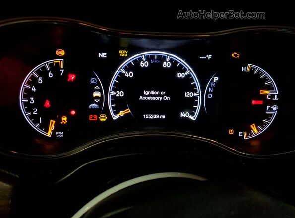 1C4RJFBG1GC337562 2016 JEEP GRAND Белый Вид щитка приборов