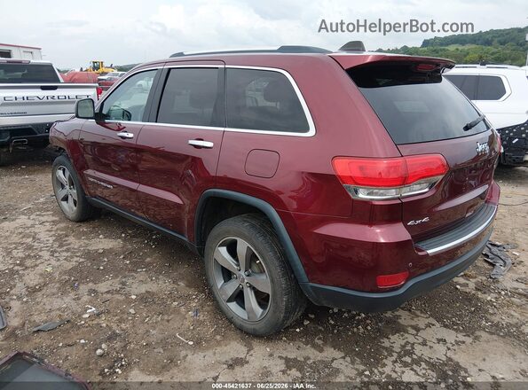 1C4RJFBG1GC429500 2016 JEEP GRAND CHEROKEE Maroon Trasero izquierdo