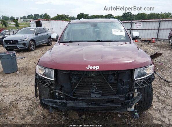 1C4RJFBG1GC429500 2016 JEEP GRAND CHEROKEE Maroon Vista interior trasera