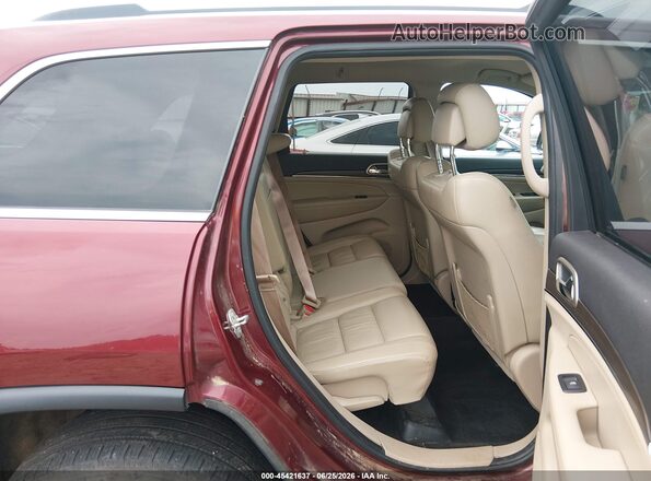 1C4RJFBG1GC429500 2016 JEEP GRAND CHEROKEE Maroon Vista de la etiqueta del VIN