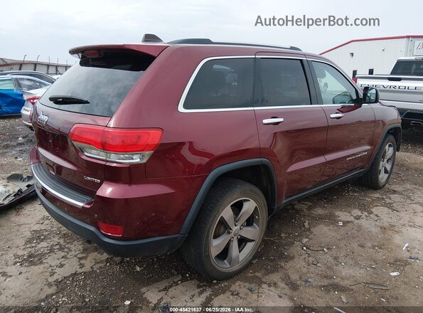 1C4RJFBG1GC429500 2016 JEEP GRAND CHEROKEE Maroon Trasero derecho