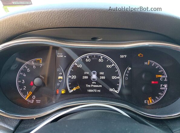 1C4RJFBG1HC797547 2017 JEEP GRAND Серый Вид щитка приборов