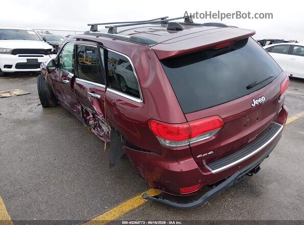 1C4RJFBG1JC402367 2018 JEEP GRAND CHEROKEE Burgundy უკანა მარცხენა