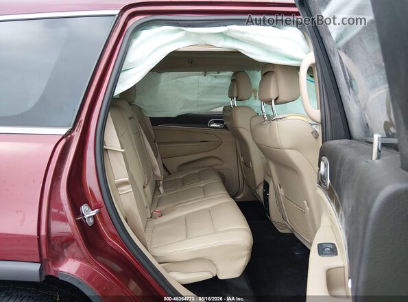 1C4RJFBG1JC402367 2018 JEEP GRAND CHEROKEE Burgundy VIN კოდის სტიკერის ხედი