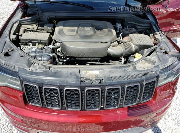 1C4RJFBG1LC375951 2020 JEEP GRAND Maroon ძრავის განყოფილების ხედი
