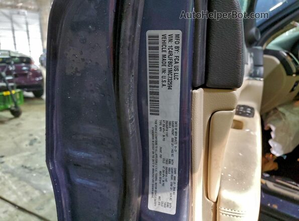 1C4RJFBG1MC732594 2021 JEEP GRAND Blue Vista de la etiqueta del VIN