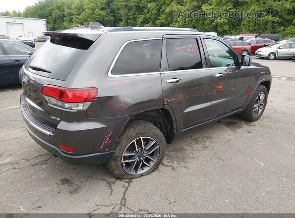 1C4RJFBG1MC753834 2021 JEEP GRAND CHEROKEE Серый Задняя правая четверть
