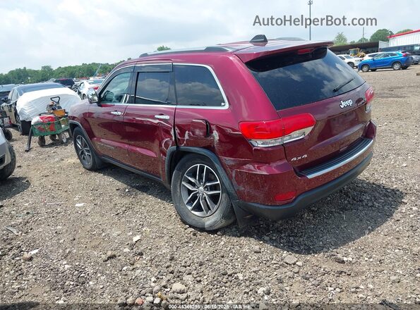 1C4RJFBG2HC849672 2017 JEEP GRAND CHEROKEE Темно-бордовый Задняя левая четверть