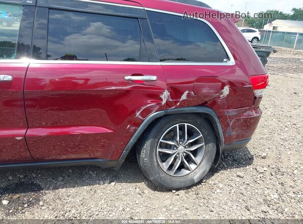 1C4RJFBG2HC849672 2017 JEEP GRAND CHEROKEE Темно-бордовый Вид спереди
