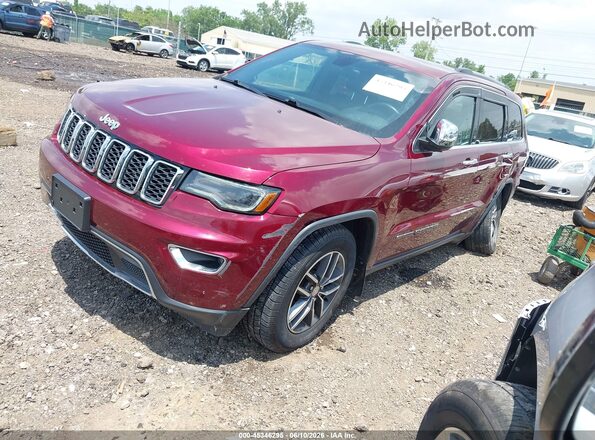 1C4RJFBG2HC849672 2017 JEEP GRAND CHEROKEE Темно-бордовый Передняя левая четверть