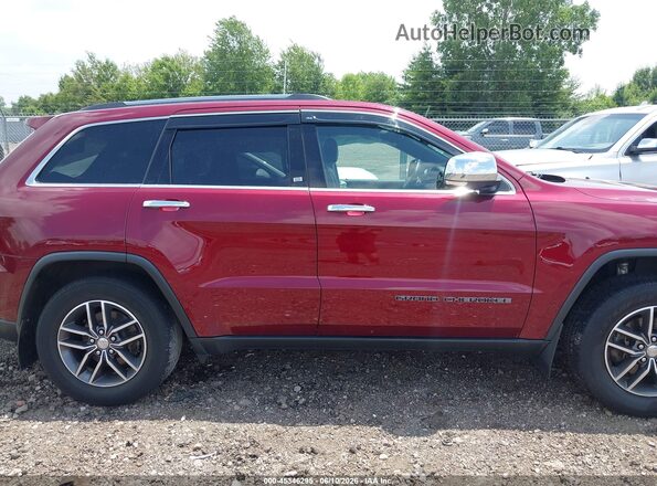 1C4RJFBG2HC849672 2017 JEEP GRAND CHEROKEE Темно-бордовый Вид задней части салона