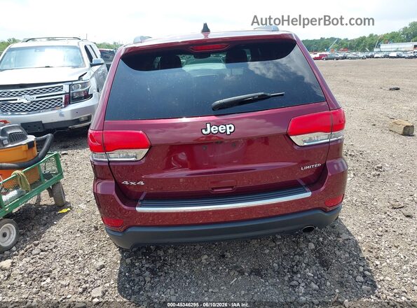 1C4RJFBG2HC849672 2017 JEEP GRAND CHEROKEE Темно-бордовый 