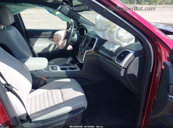 1C4RJFBG2JC332801 2018 JEEP GRAND CHEROKEE Maroon Vista interior delantera