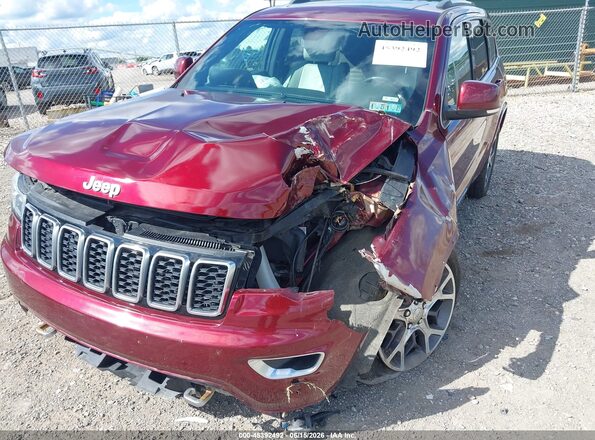 1C4RJFBG2JC332801 2018 JEEP GRAND CHEROKEE Maroon Vista frontal