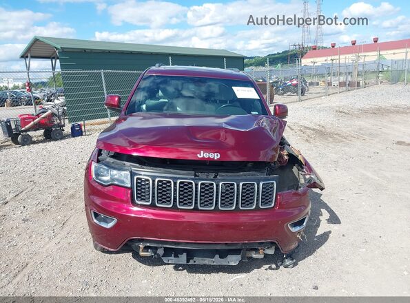 1C4RJFBG2JC332801 2018 JEEP GRAND CHEROKEE Maroon Vista del cuadro de instrumentos