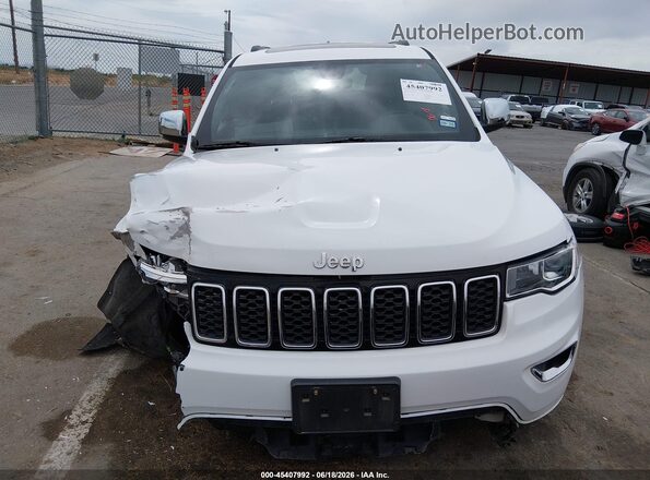 1C4RJFBG2KC683600 2019 JEEP GRAND CHEROKEE White ხელსაწყოთა პანელის ხედი