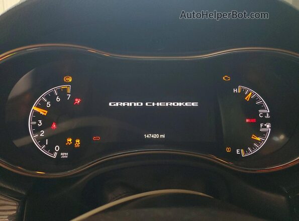 1C4RJFBG4GC432214 2016 JEEP GRAND Зеленый Вид щитка приборов