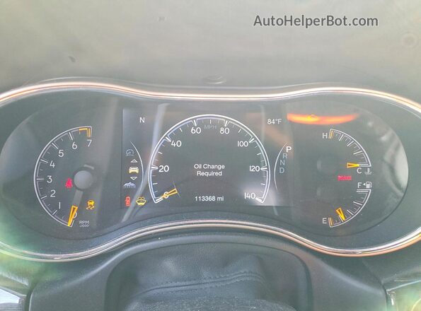 1C4RJFBG4GC489416 2016 JEEP GRAND Green Instrument cluster view