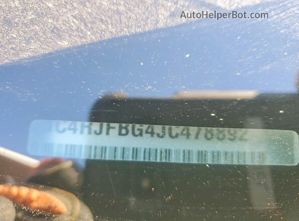 1C4RJFBG4JC478892 2018 JEEP GRAND White VIN sticker view