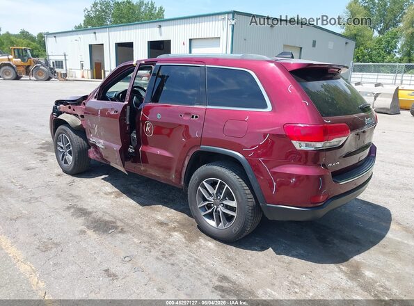 1C4RJFBG4KC595664 2019 JEEP GRAND CHEROKEE Темно-бордовый Задняя левая четверть