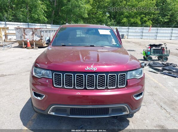 1C4RJFBG4KC595664 2019 JEEP GRAND CHEROKEE Темно-бордовый Вид задней части салона