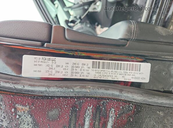 1C4RJFBG4KC607019 2019 JEEP GRAND Black Vista de la etiqueta del VIN