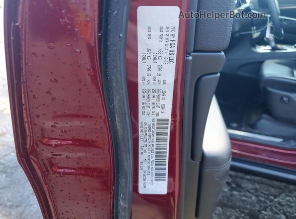 1C4RJFBG4KC801372 2019 JEEP GRAND Red VIN sticker view
