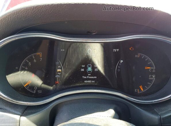 1C4RJFBG4KC801372 2019 JEEP GRAND Red Instrument cluster view