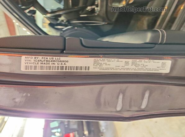 1C4RJFBG4MC580830 2021 JEEP GRAND Gray 
