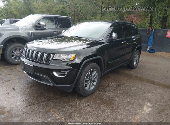 1C4RJFBG4MC869139 2021 JEEP GRAND CHEROKEE Black Vista tres cuartos delantera izquierda