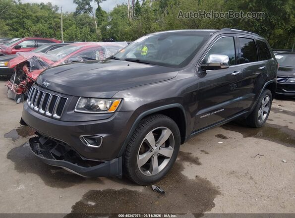 1C4RJFBG5GC443724 2016 JEEP GRAND CHEROKEE Gray Առջևի ձախ երեք քառորդ տեսարան