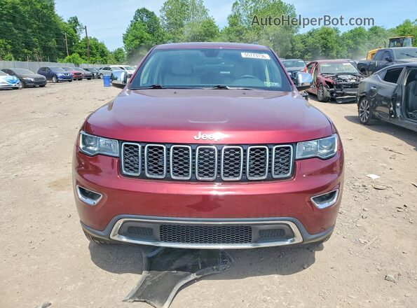 1C4RJFBG5HC849262 2017 JEEP GRAND Maroon Вид спереду