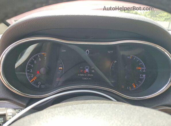 1C4RJFBG5HC849262 2017 JEEP GRAND Maroon Вид щитка приладів