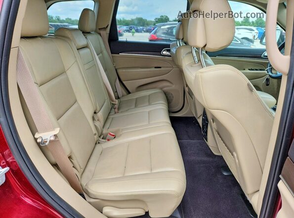 1C4RJFBG5JC207534 2018 JEEP GRAND Maroon Vista interior trasera