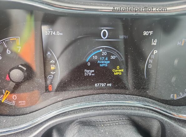 1C4RJFBG5JC332579 2018 JEEP GRAND Black Вид щитка приладів